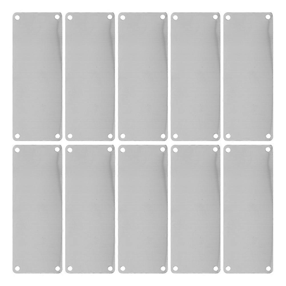 Rectangle Metal Tags For Engraving Stainless Steel Engraving Blanks Diy Name Plates Office Doors 10Pack