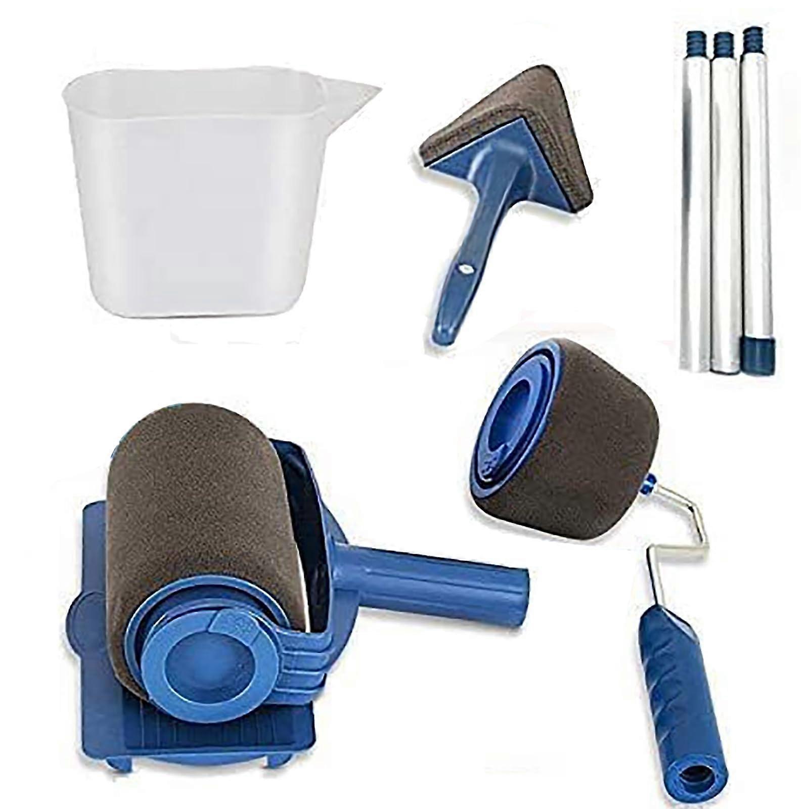 6Piece Paint Roller Set with Measuring Cup, Edge Roller, Corner Paints