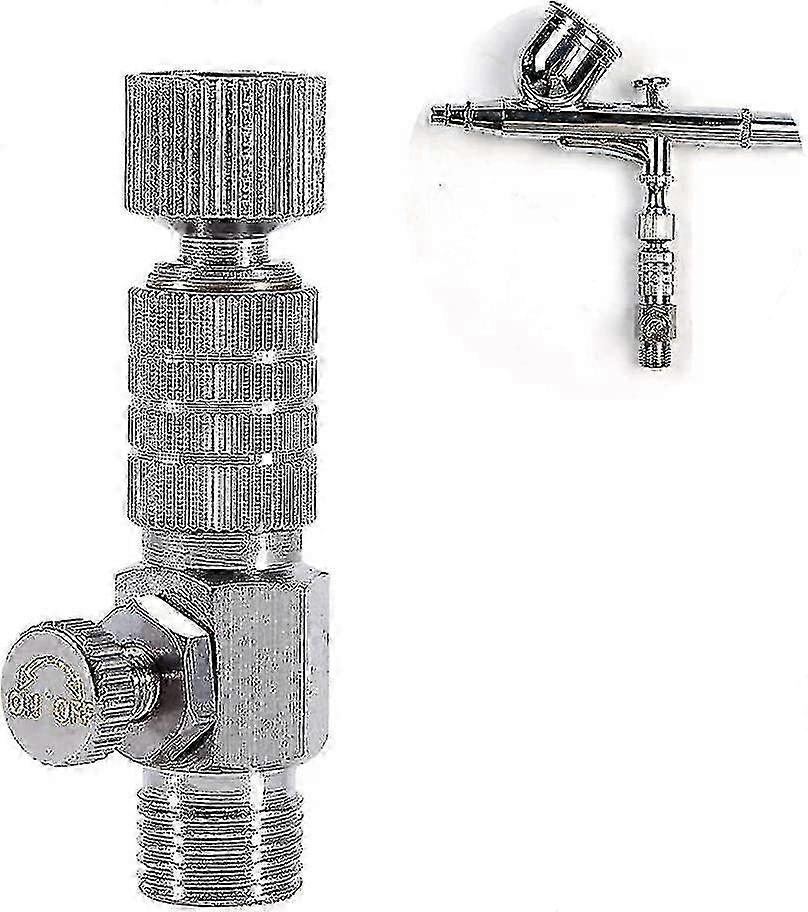 Sprayer Quick Disconnect Coupler Connection Kit Adapter With Sprayer Airflow Adjustment Control Valve (silver) (1pcs) hwy