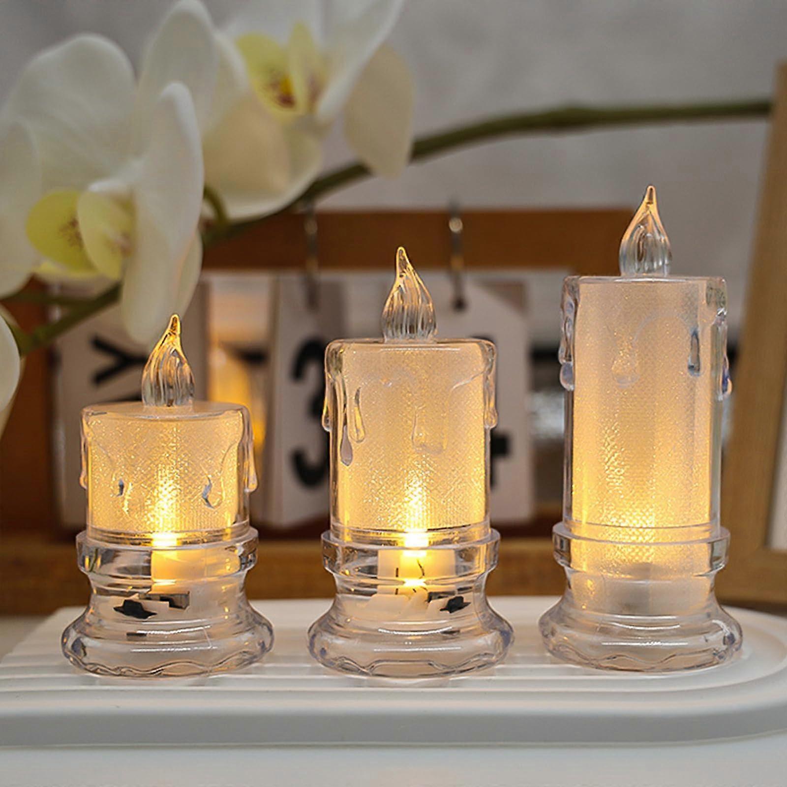 Flameless LED Tealights Battery-Powered With Realistic Flicker Candles, Batteries Included, For Ceremony And Party