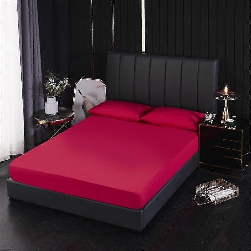 Type D CL011 3Pcs/Set 200x220+30cm Waterproof Mattress Cover Fitted Sheet with 2 Pillow Cases