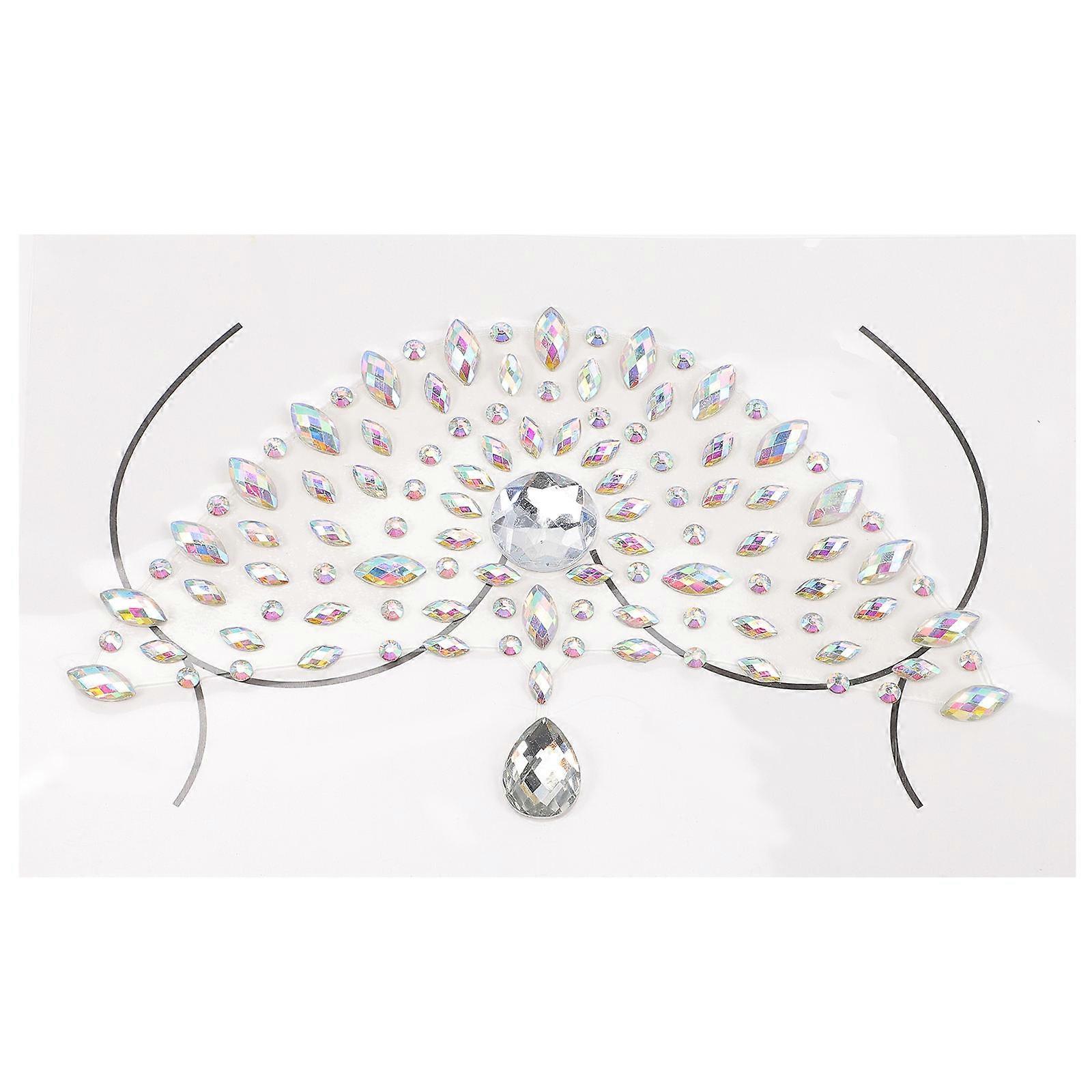 Stick on Face Gems for Masquerade and Crazy Night Decor 1 Sheet