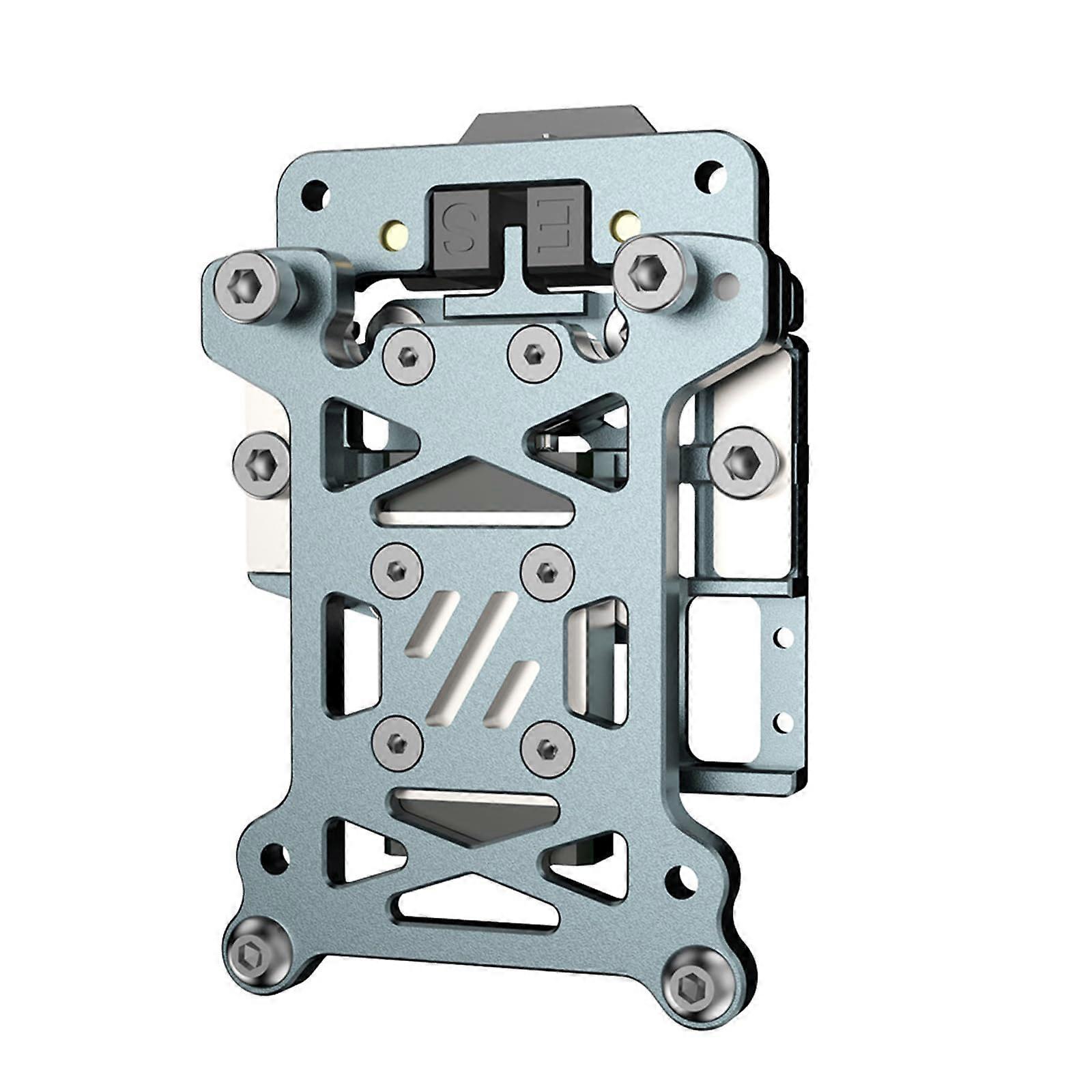 Carbon Fiber Tap for Light White Aluminum Alloy Frame with Stainless Steel Rail, Easy Installation for 3D Printing