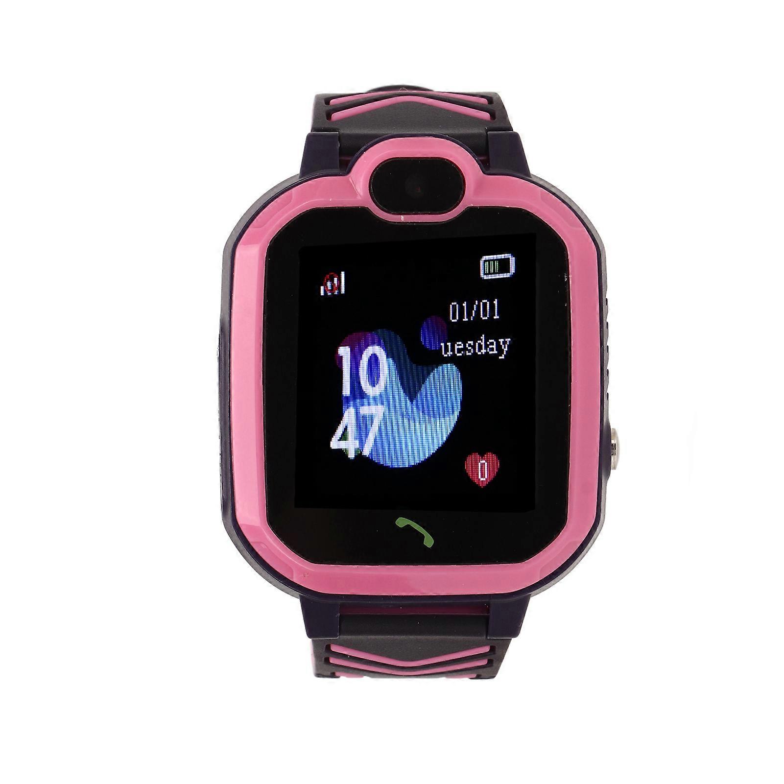 Kids Smart Watch HD Camera Tow Way Video Call GPS Position Touch Screen Smartwatch Pink 