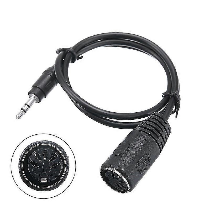 3.5mm Mini Jack TRS to 5 Pin MIDI DIN Adapter Cable Computer Audio Output