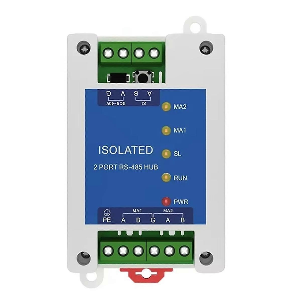 Industrial 2 Way Cache Type RS485 to 1way RS485 Hub DC 9-40V Optical Isolation Multi to One Hub E810