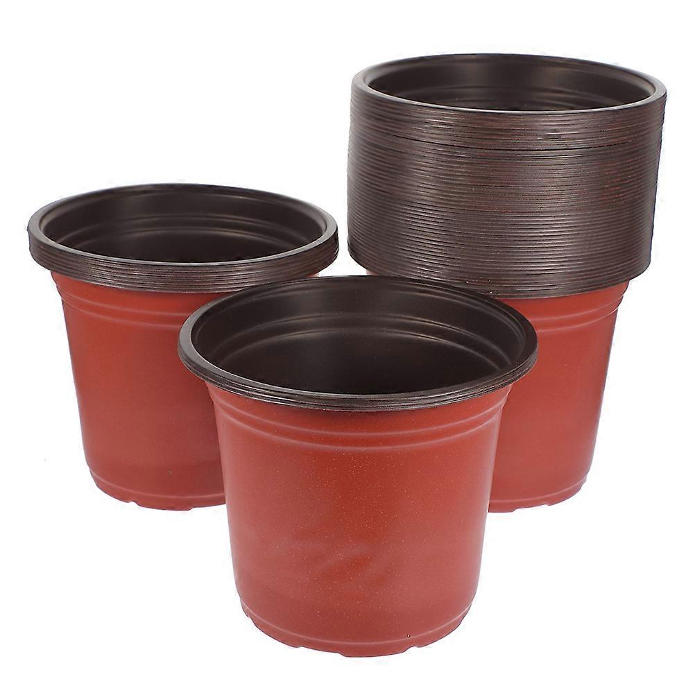 Garden Nursery Pots Multi-Purpose Functionality Flower Pot Replanting Succulent Planting Round 16cm Diameter 50Pcs