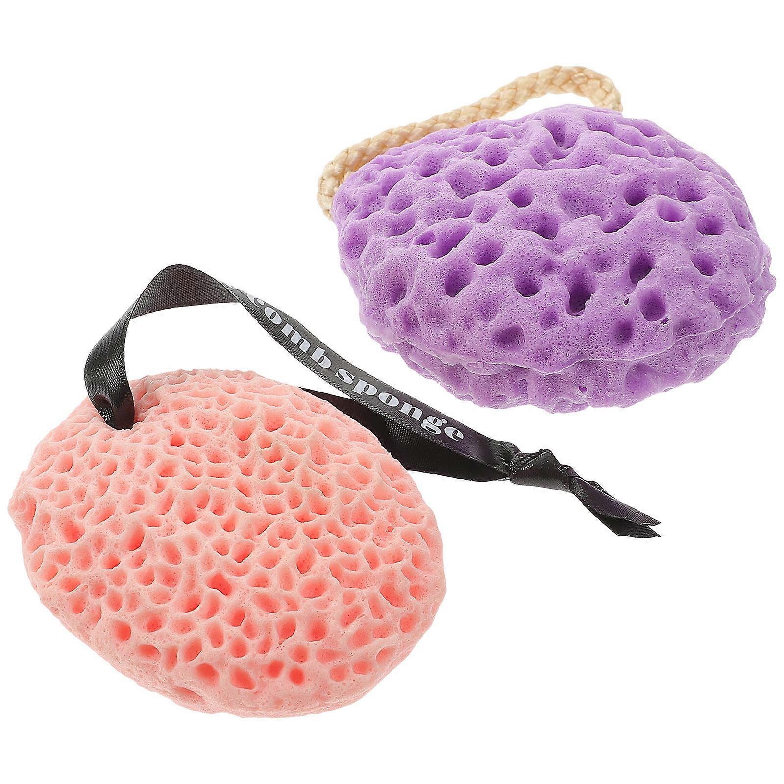 Greek Sponges Bath Balls for Bathroom Use Assorted Color Hydrophilic 2 Pieces
