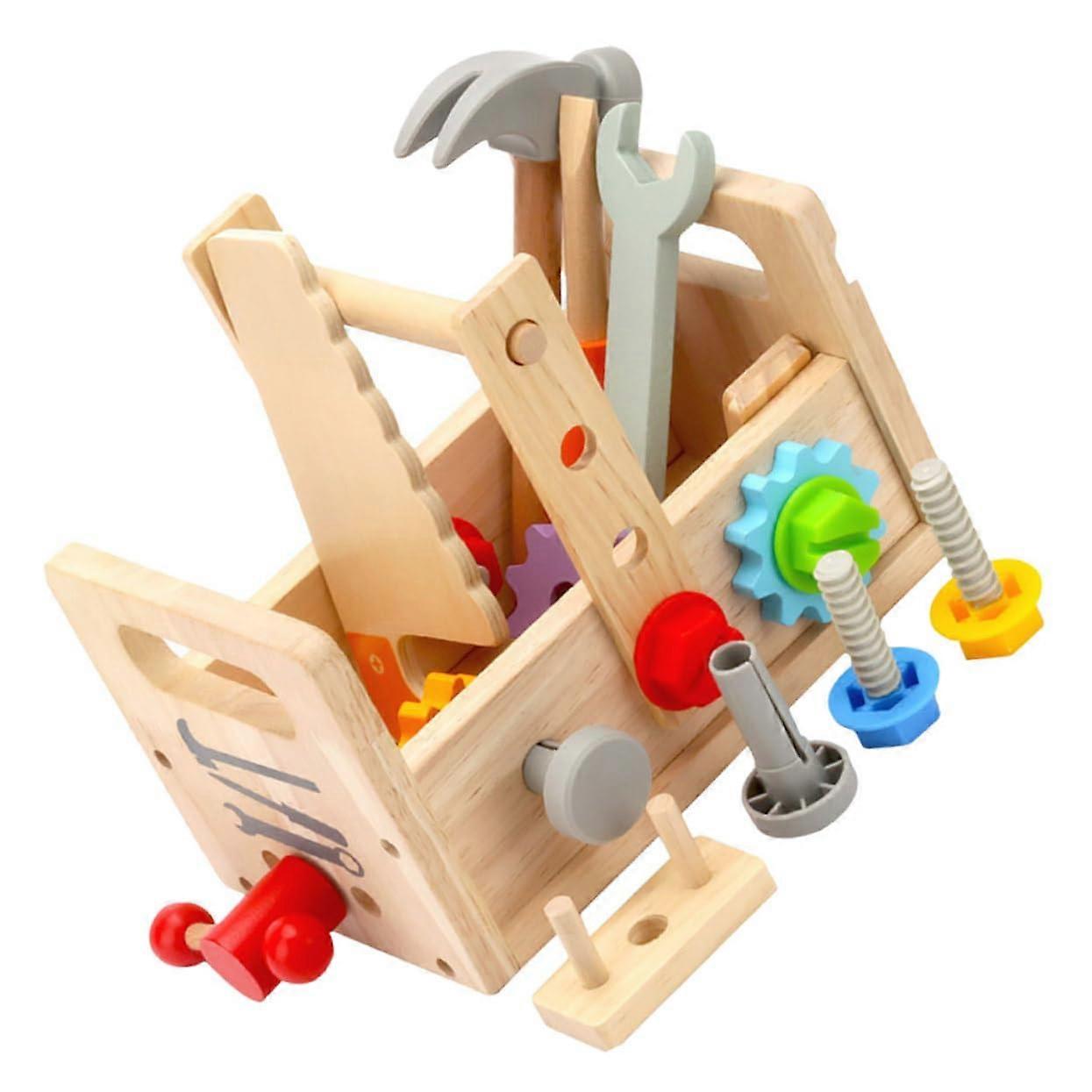 1 Set of Children's Toy Tool Kit, Educational Learning Toolbox for Toddlers, Creative RolePlaying Set for Boys