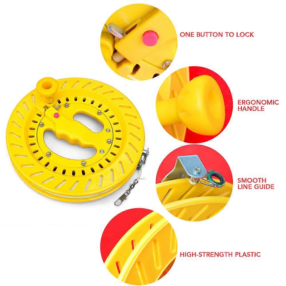 Outdoor Kite Line Winder Winding Reel Grip Wheel with Flying Line String Kite Flying Tool