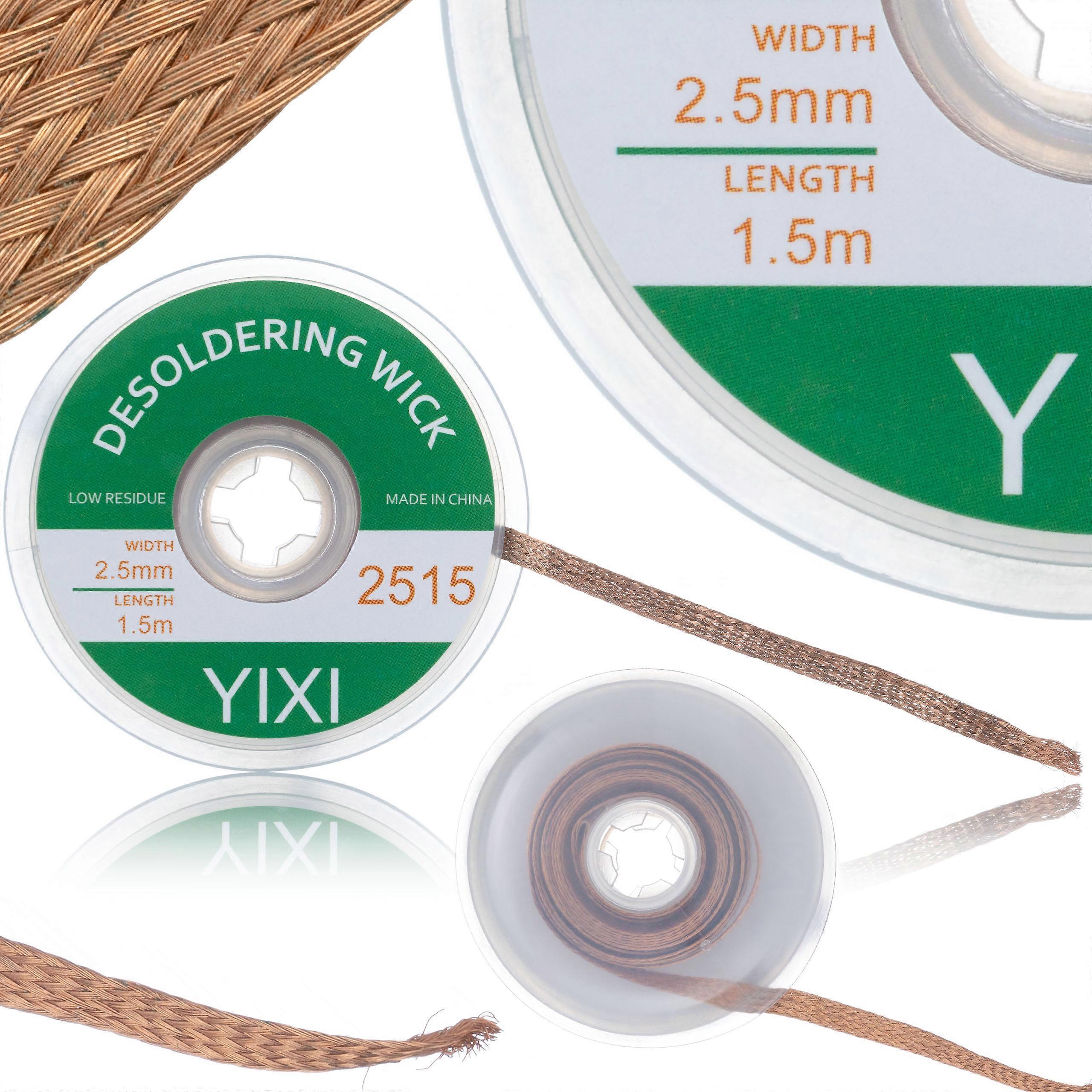 Rosfix Desoldering Tape 2.5mm x 1.5M – Copper with Rosin | Tin removal