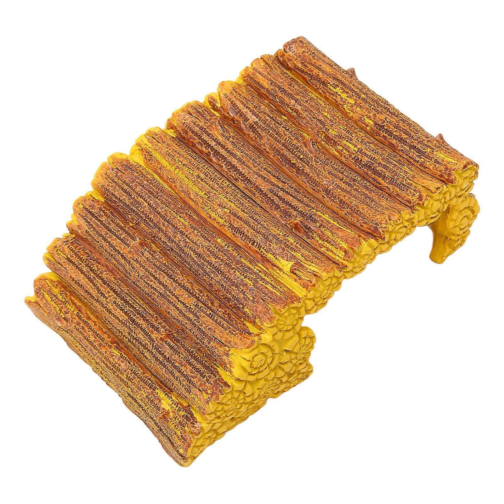 Turtle Basking Platform Resin Landscaping Simulation Tortoise Climbing Platform for Lizards Frogs Turtles Snakes 