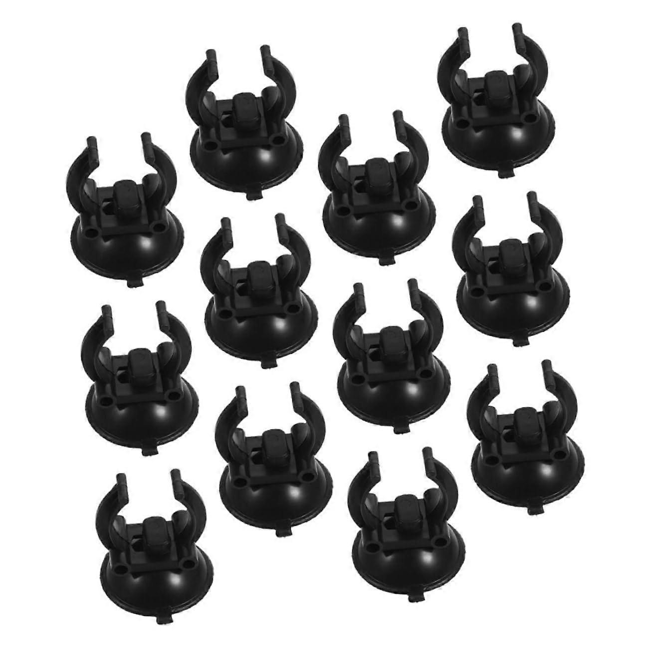 Robust ABS Material Aquarium Cup Clips 14 Pcs Secure Fish Tank Airline Clamp