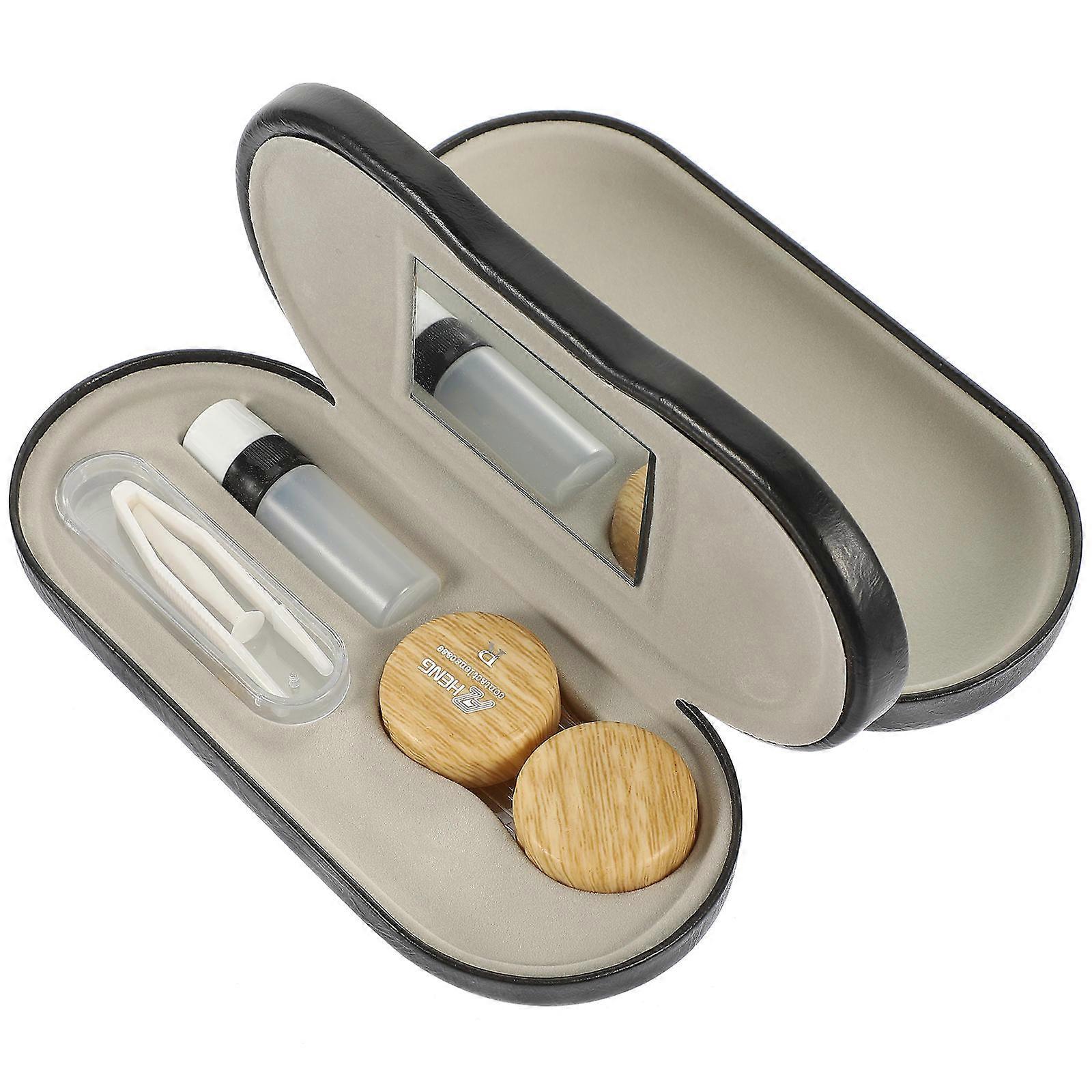 Outdoor Glasses Case Multipurpose Glasses Container Dual-Use Lens Glasses Organizer Portable Storage For Eyeglasses 1 Set