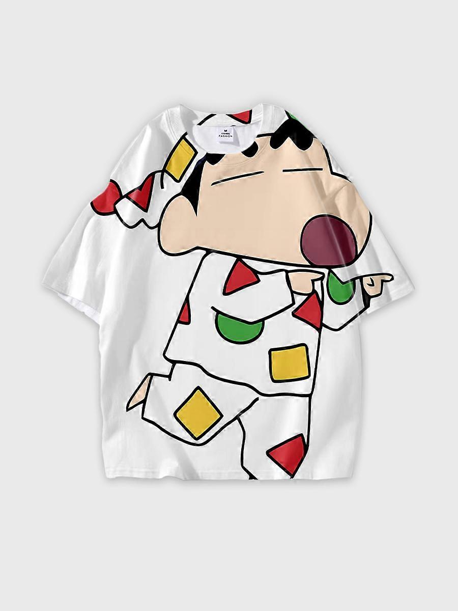 T-shirt round neck Pattern loose short sleeve JW50