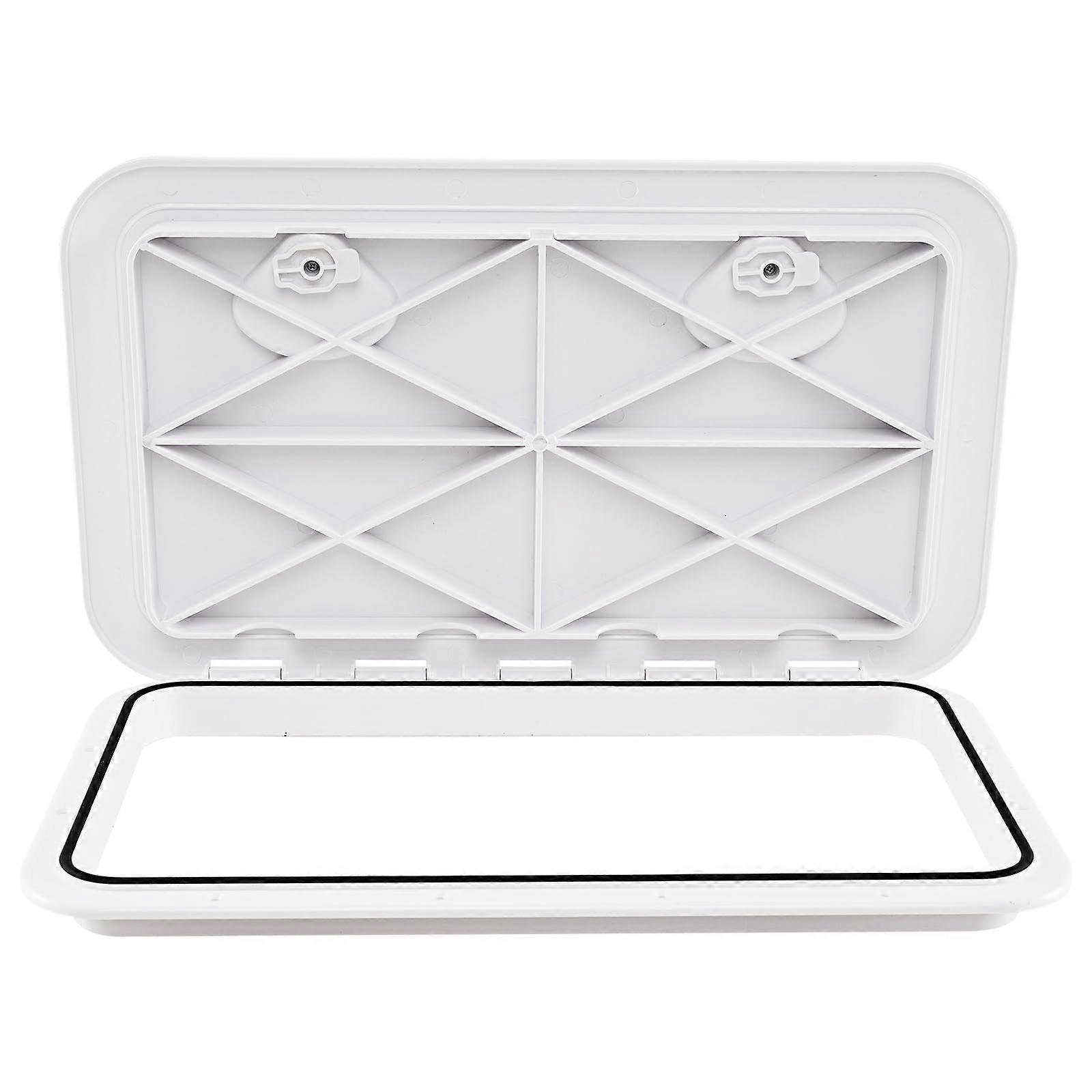 Boat Hatch 60.5x35.5cm, Inspection Hatch 180° Opening, Hinge, NonSlip, Weatherproof