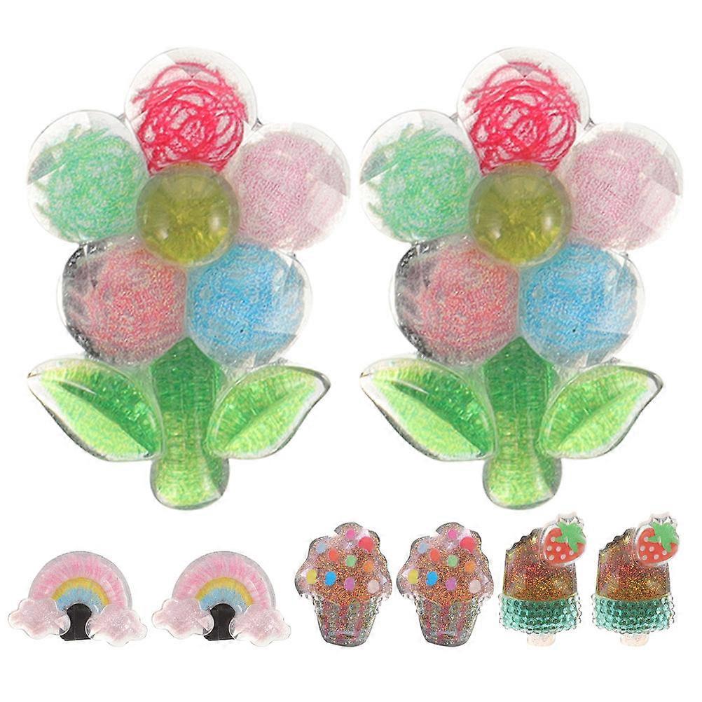 Shoe Accessories Decorative Shoe Clips Rainbow Shape For Children Shoes Easy to Install 8Pcs