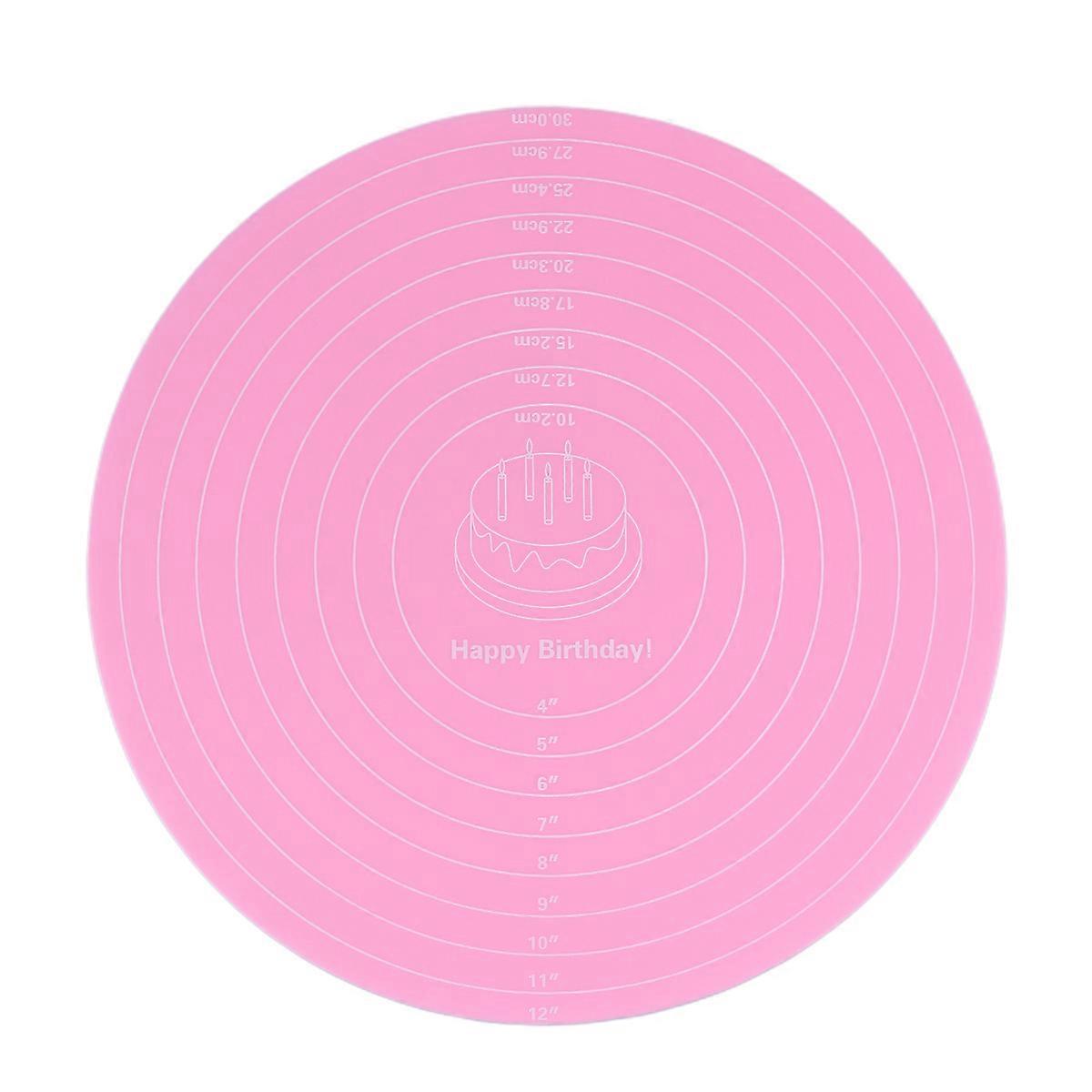 Cake Decorating Mat Non-Slip Silicone Pastry Board Heat Resistant 12-Inch 1Pc