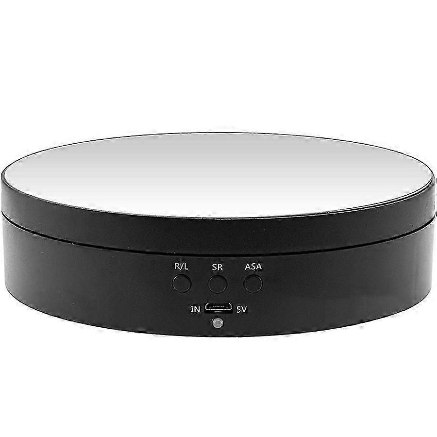 360 Degree Motorized Rotating Mirrored Display Stand Turntable Show Case for Show Jewelry Take Photo