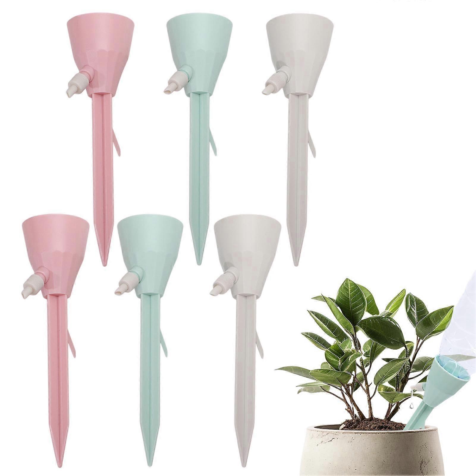 6 Pieces Plant Watering Devices, Automatic Plant Watering with Valve Control