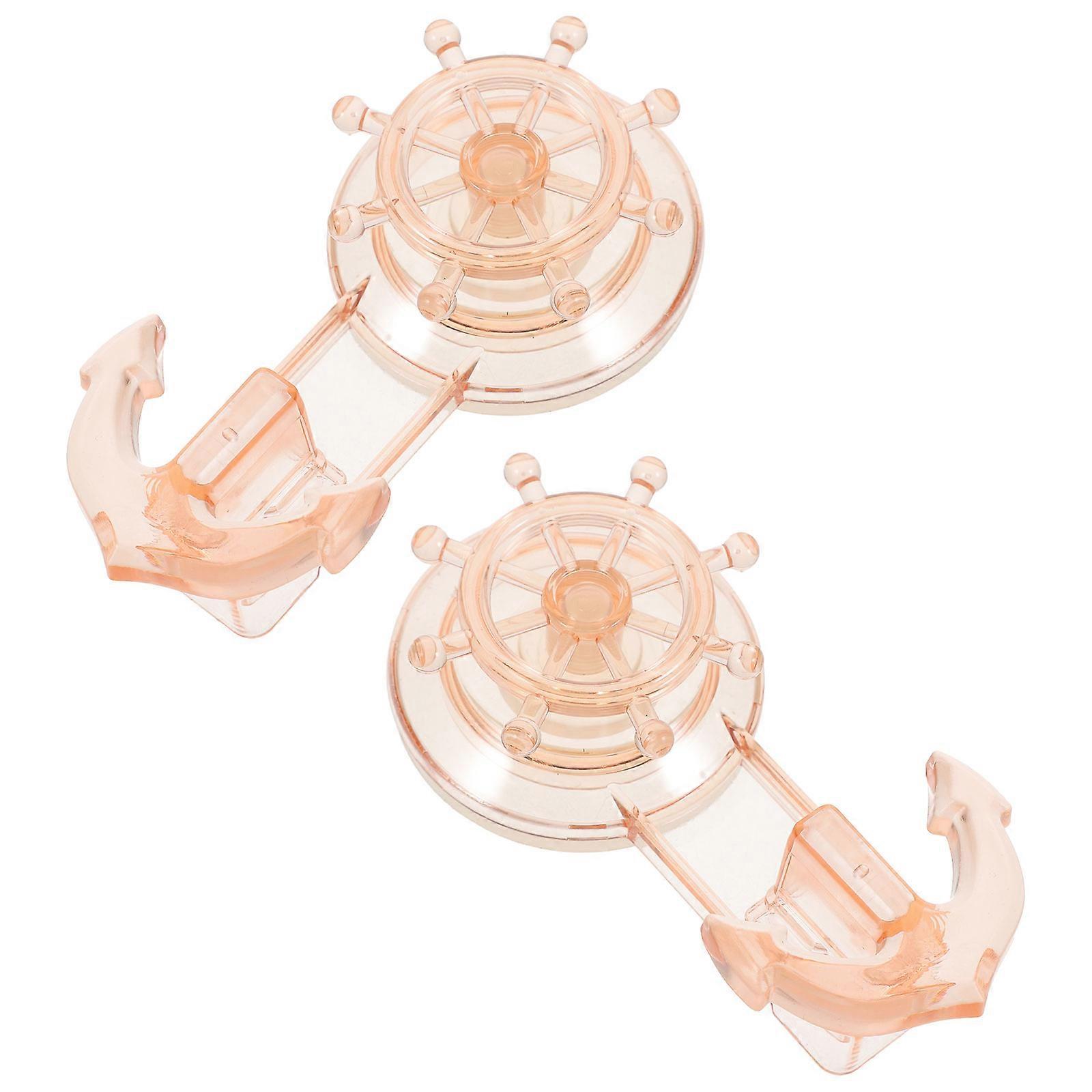 Non-Marking Suction Cup Hook Wall Hooks For Homeowners PVC Material Modern Minimalist Flair 4.3×2.3×1.4in 2Pcs