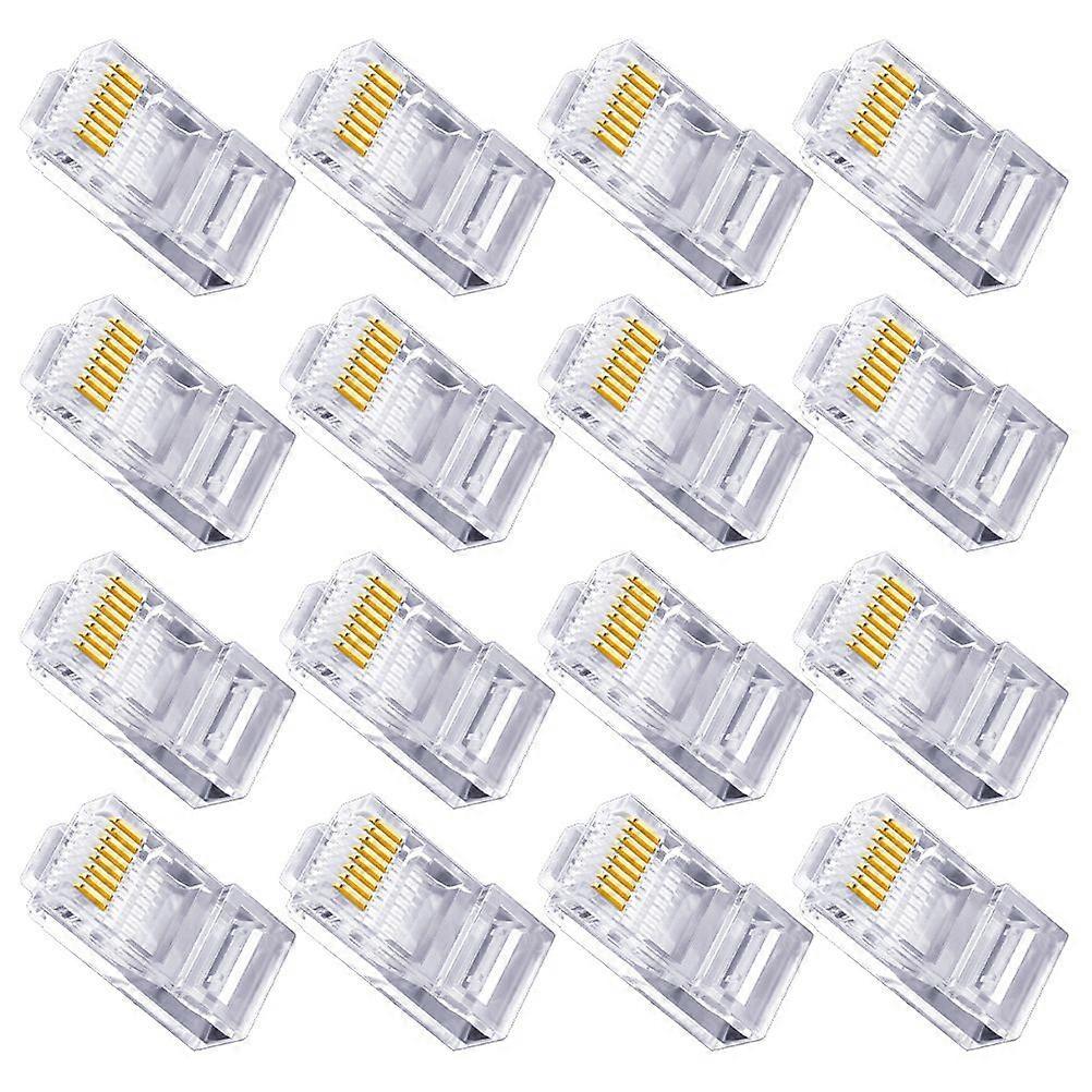 100PCS Ethernet Cable Crimp Connector RJ45 End Cat 5E Network Cable Connector