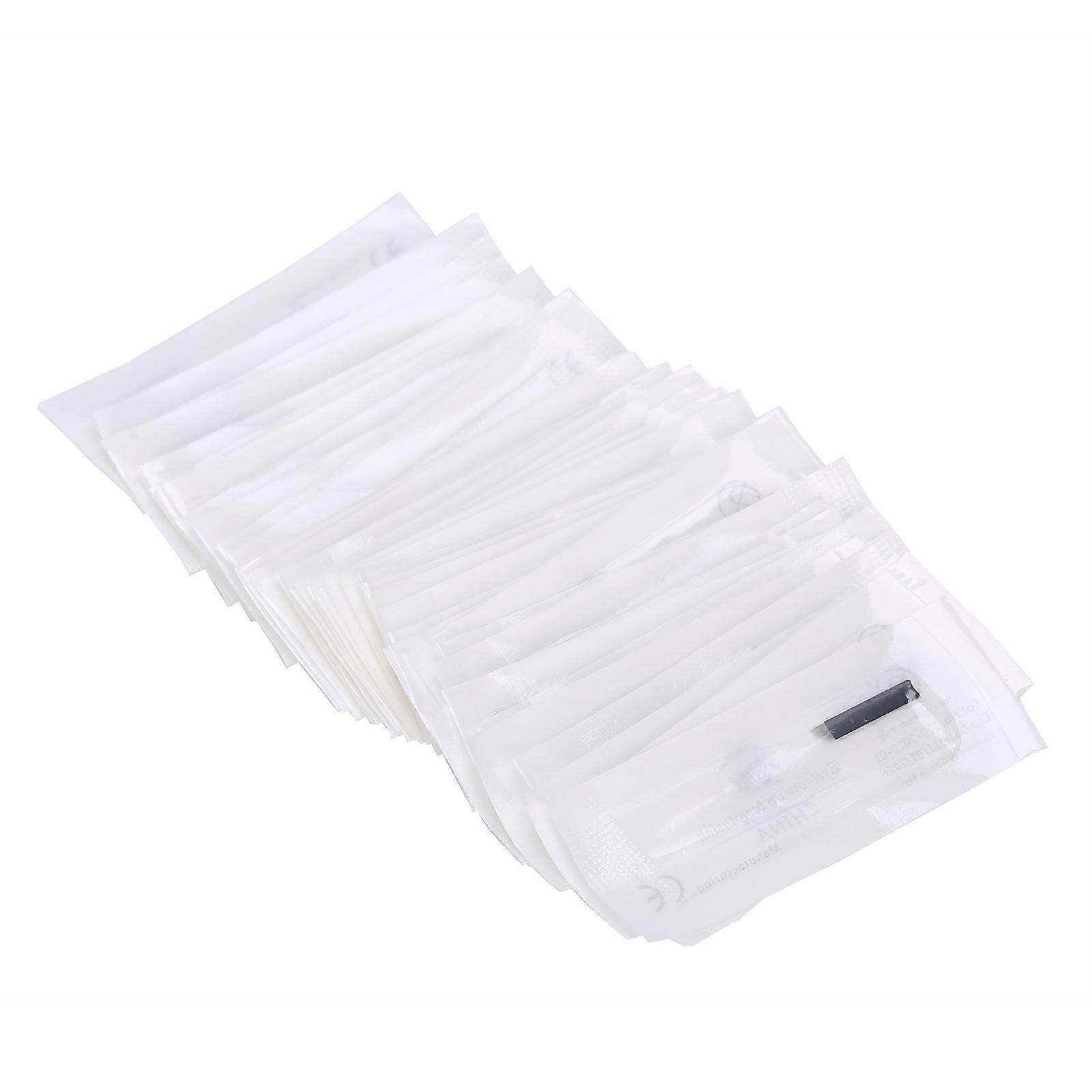50pcs Makeup Eyebrow Shader Tattoo Needle Blade Microblading Needle Accessory0.18mm Ultra Fine Black Skin 18 Pin