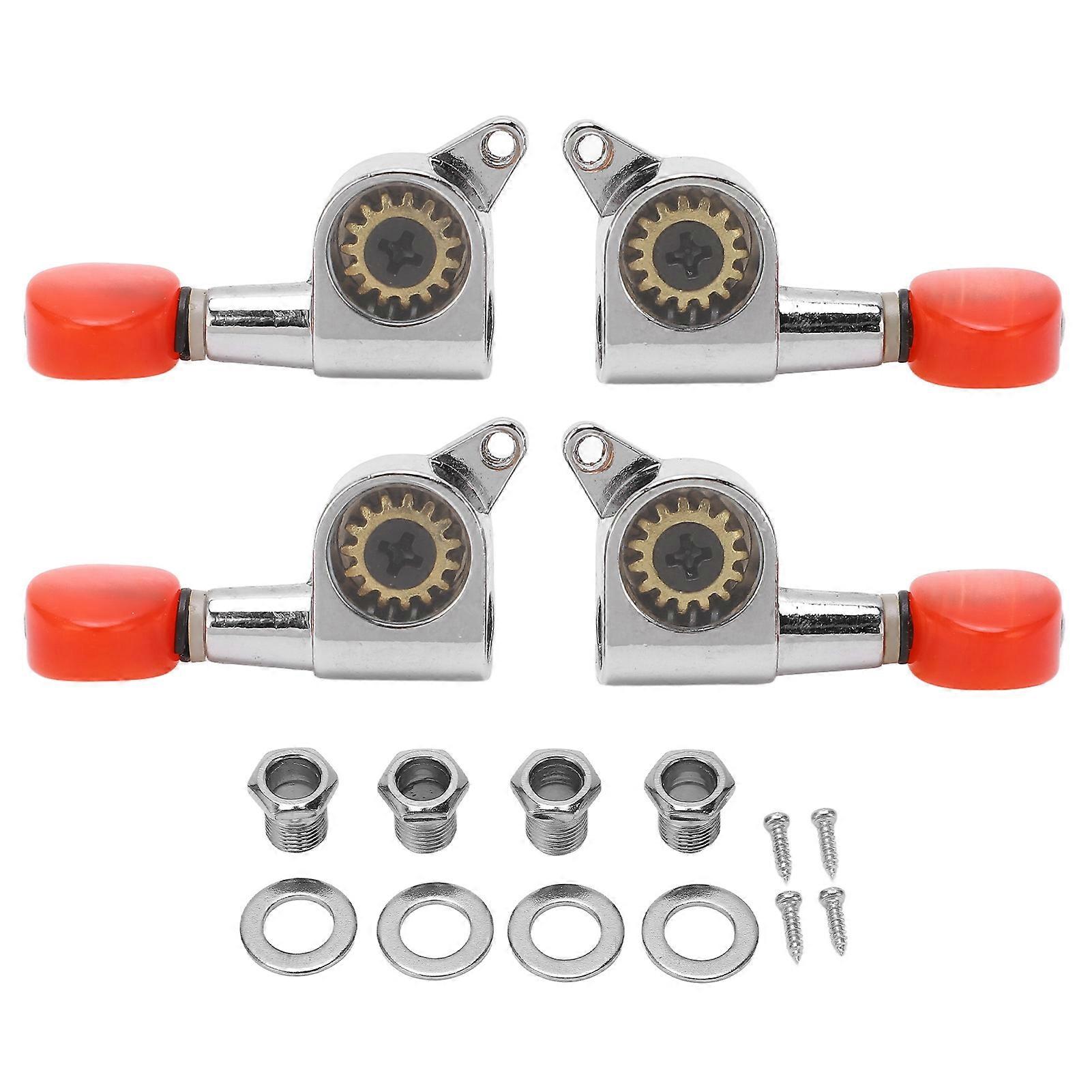 Guitar String Tuning Keys Pegs Machine Heads Locking Tuners Metal Plastic 2R 2L for Ukulele