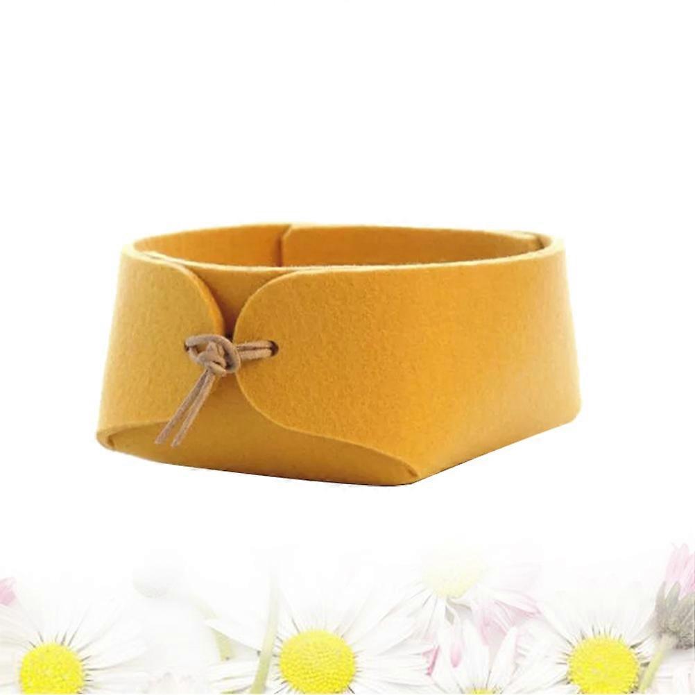 Organizing Storage Box Modern Style For Playroom Wool Felt 28.00X25.50X0.50CM 1Pack