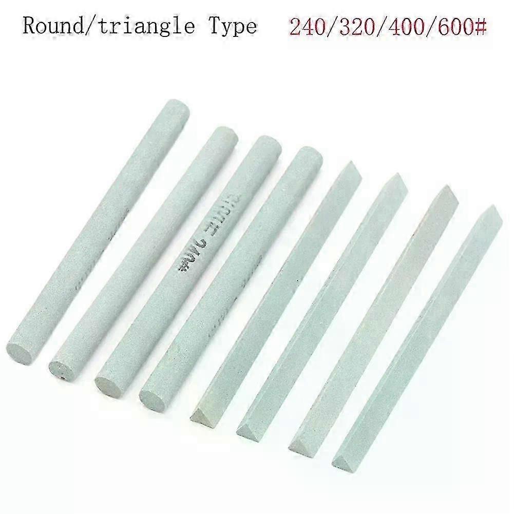 1pc Oil Stone Grinding Block Green Silicon Carbide Sand Bar Round Triangle Jade Sharpener Tool Carving Cutter Polishing Process