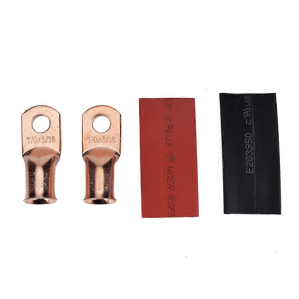 Copper Wire Connectors Seamless Barrel Closed End Electrical Installations 8 x 7 x 3 cm Crimping 10Pcs