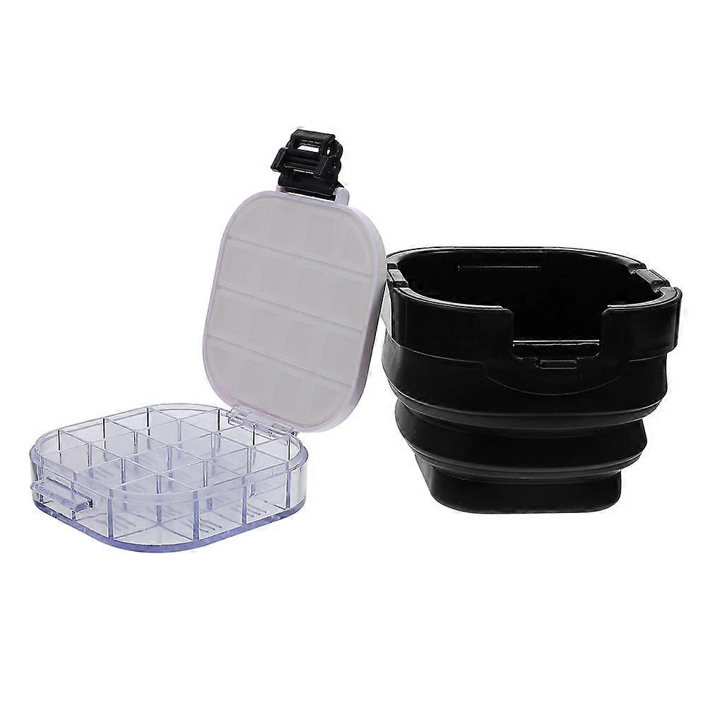 Portable Paint Brush Cleaner in Black for Washing with Folding Design and Space-saving Silicone