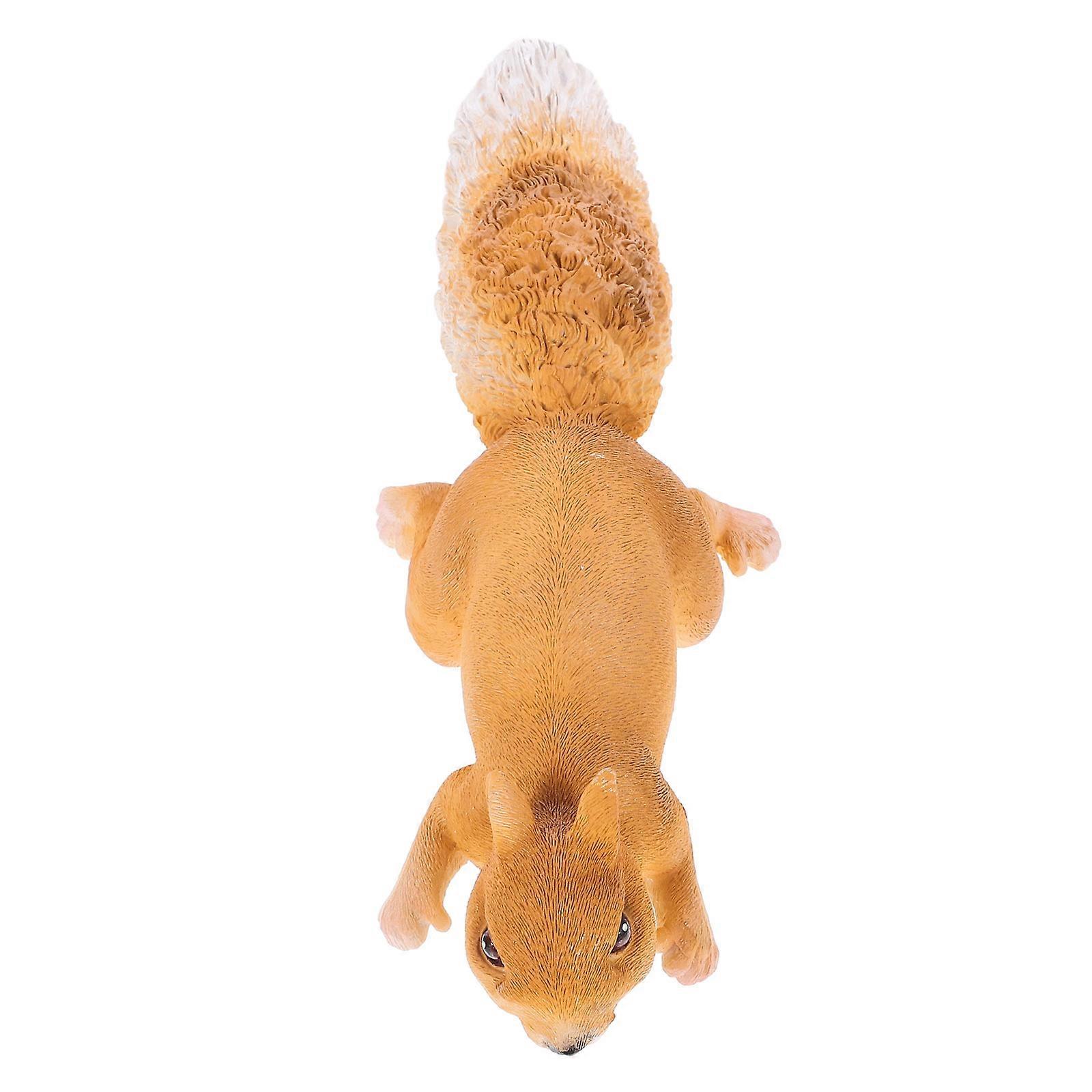 Simulation Squirrel Model Resin Animal Figures for Decor 1Set