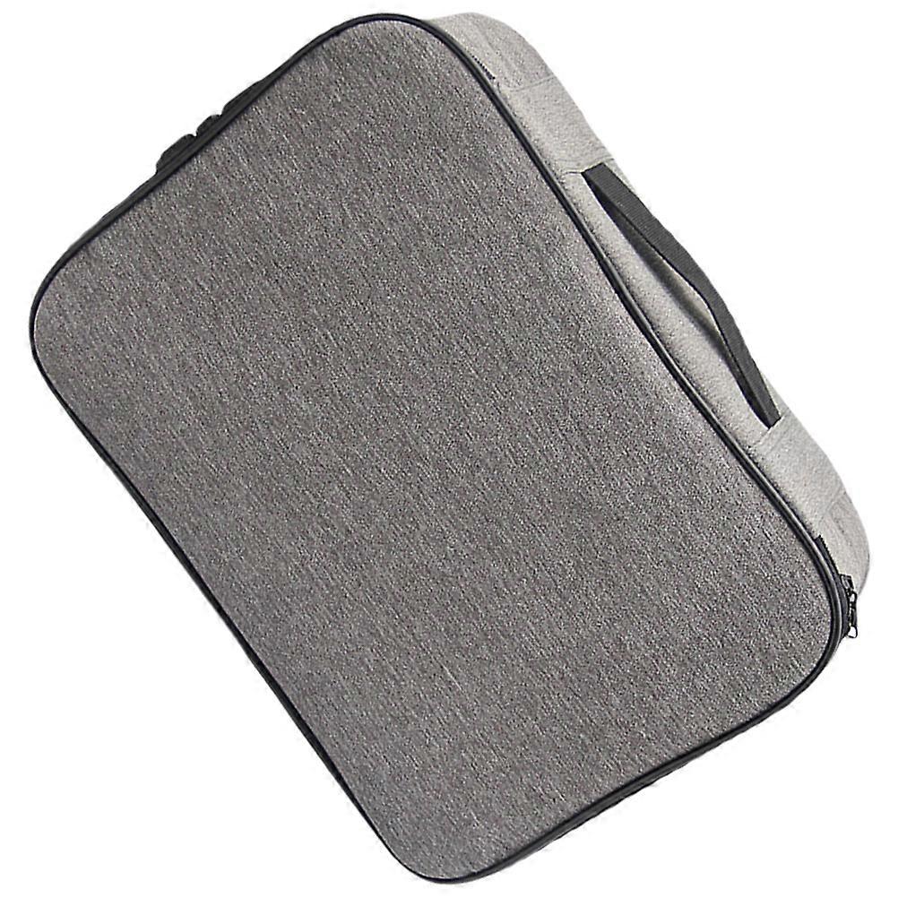 Secure File Storage Bag Large Capacity Layered Portable File Organization Oxford Cloth 37x10.5x27cm 1Pack