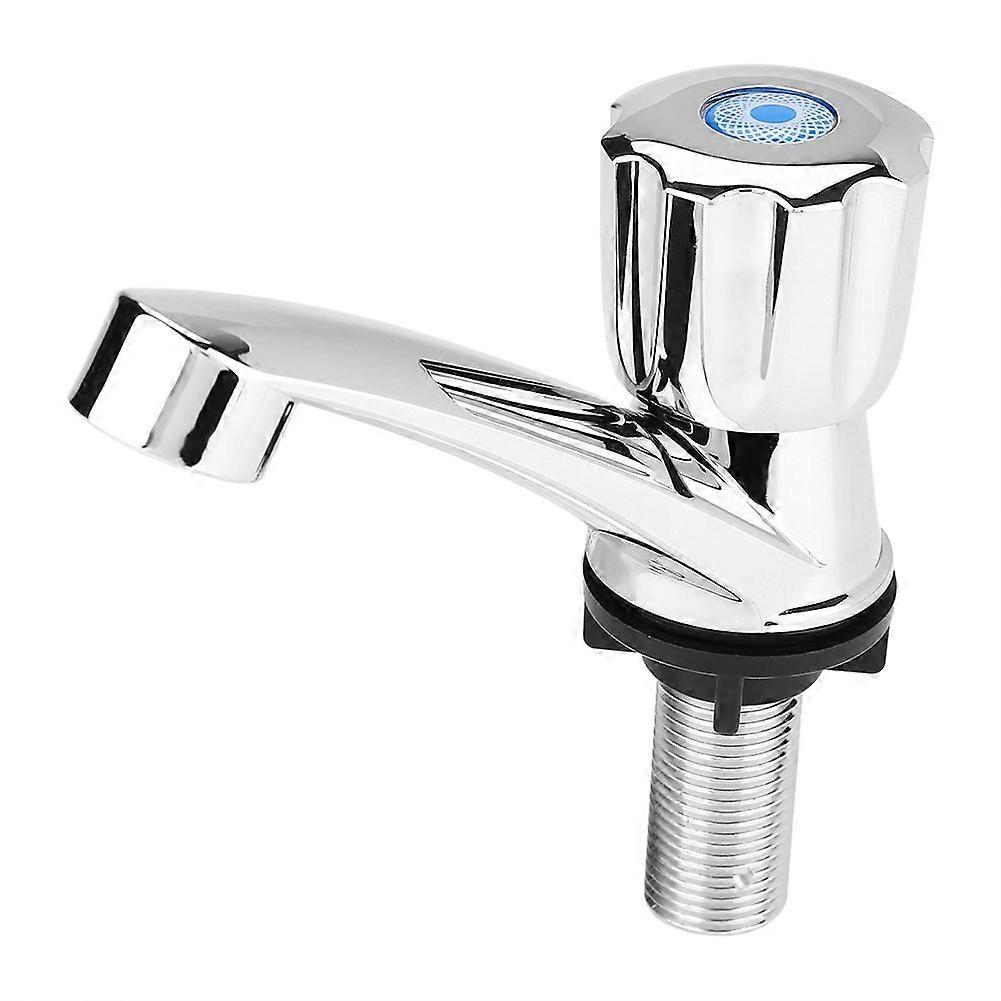 Modern Single Cold Faucet Sink Tap Chrome Finish for Bathroom Kitchen Washbasin 3 Handle Options Shutter Design