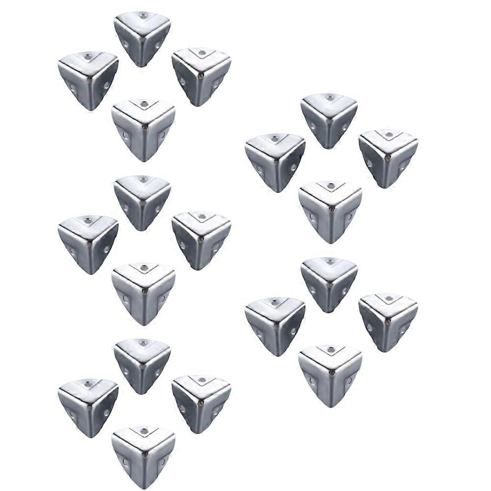 20 Pieces Metal Wine Crate Corner Protector Flight Air Case Edge Guard Code Gift Box Packaging Corner Cover