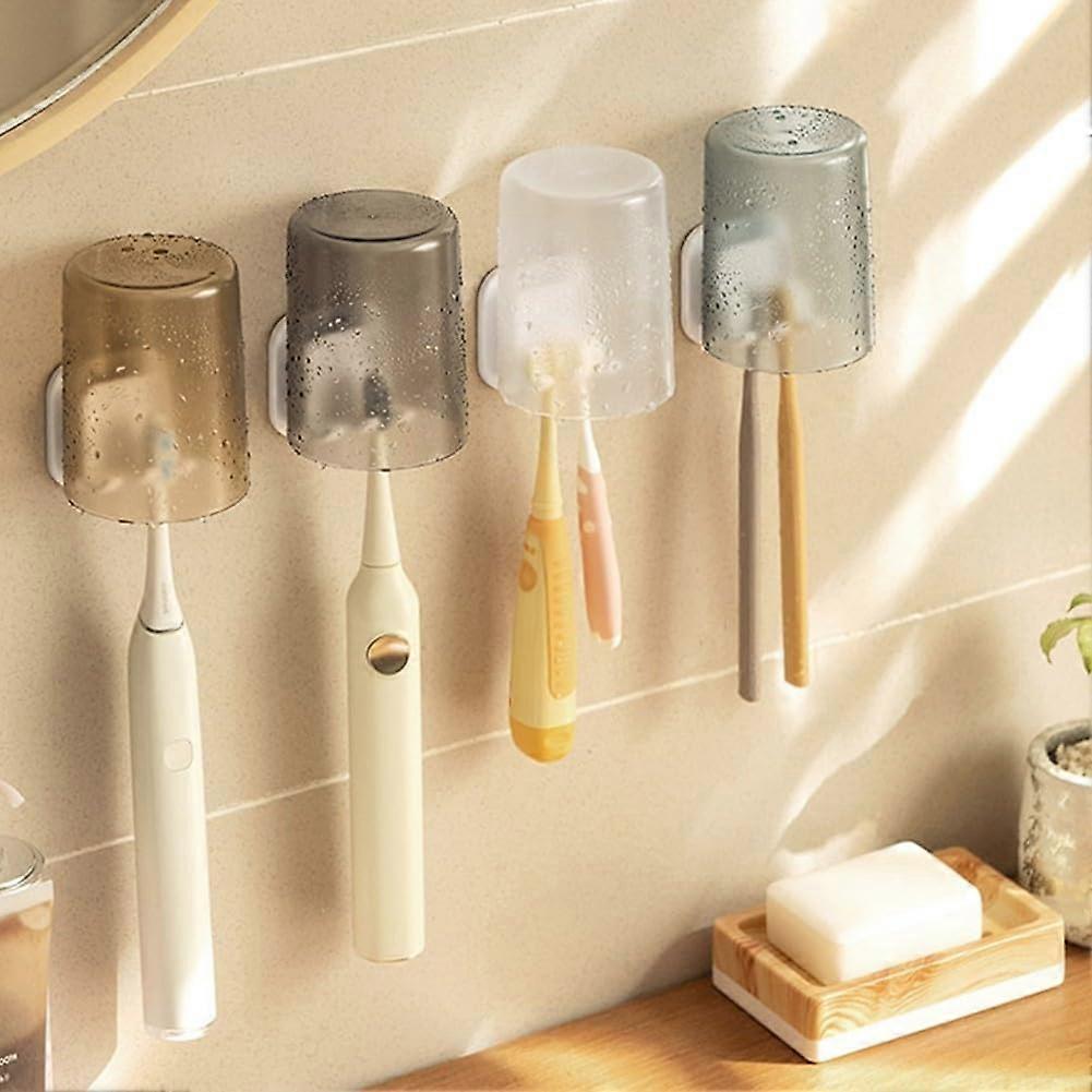 Practical and spacesaving toothbrush holder wall mount set'