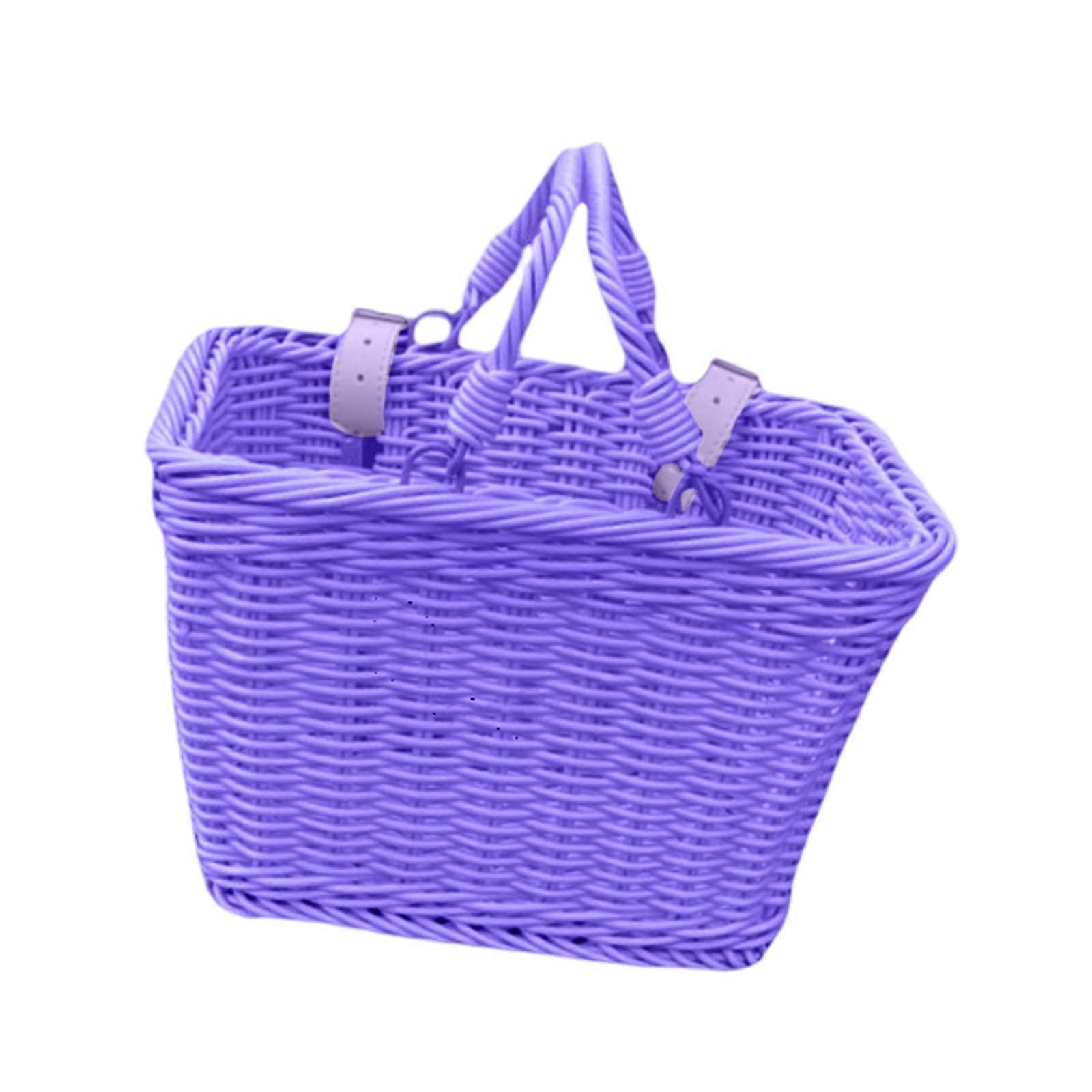 Waterrepellent bicycle basket, handwoven, for children, with quickrelease attachments Ref: 8330