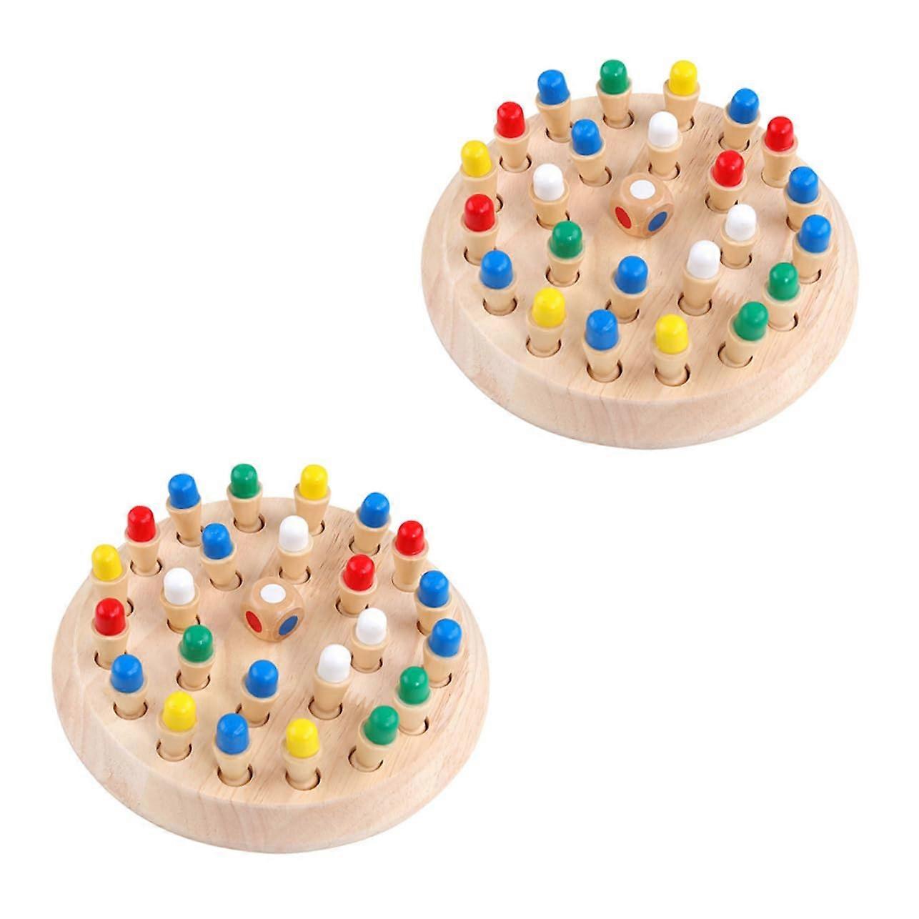 2in1 Memory Chess Game for Logical Thinking and Memory Training, Safe Material for ParentChild Activities.