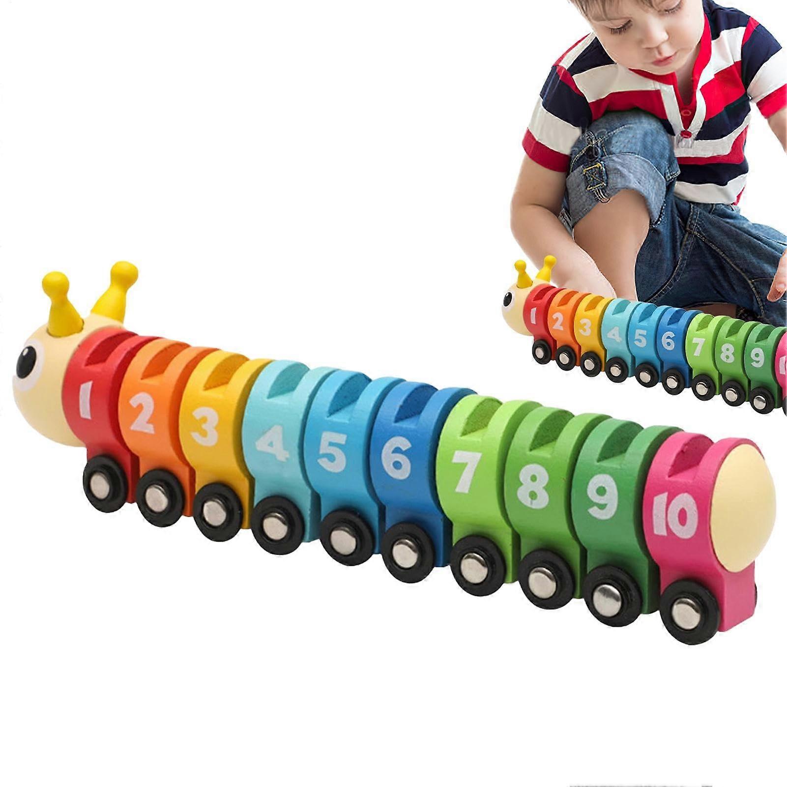 Math Caterpillar Counting Toy | Educational Math Toy for Cognitive Development, Colorful Design, Learning Tool for Kids