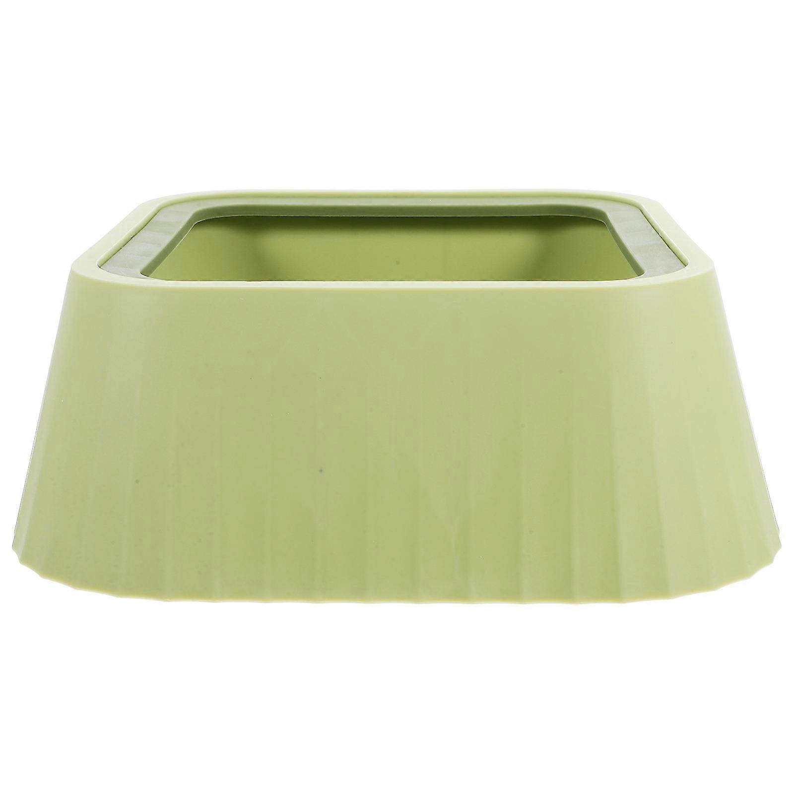 No Spill Water Bowl for Cats and Dogs with Floating Mechanism ABS Material Green Color for Pet Use 7.5 Inches Diameter