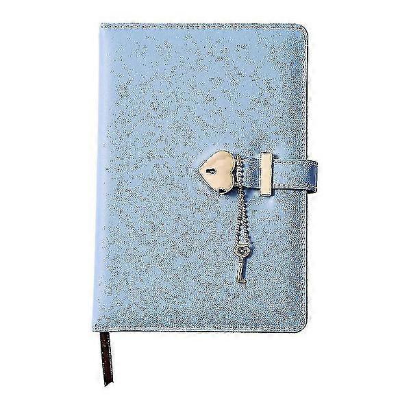 Faux Leather Vintage Lockable Diary Notebook With Heart Shaped Padlock And Key, Journal, Notebook