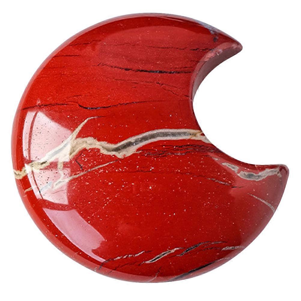 Red Crystal Moon Stone Meditation Adornment for Home Decor
