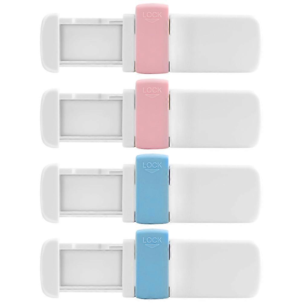 Child Proof Cabinet Latches For Home Safety Lock Cabinets Prevent Finger Crushing ABS Material 4Pcs