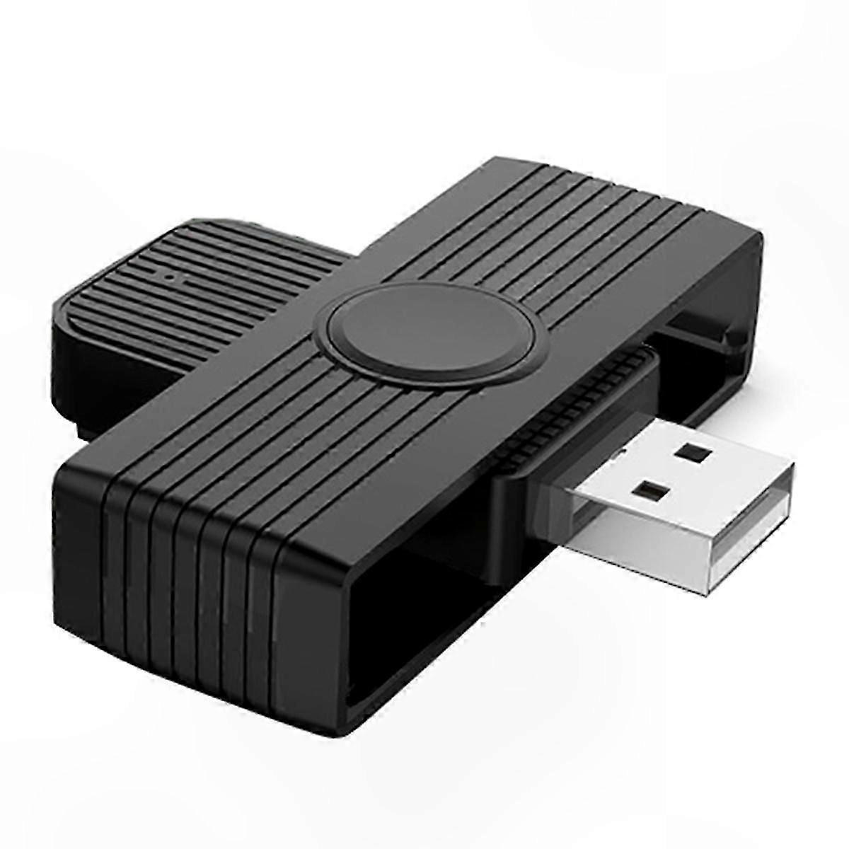 USB Smart Card Reader with Memory ID Connector Adapter