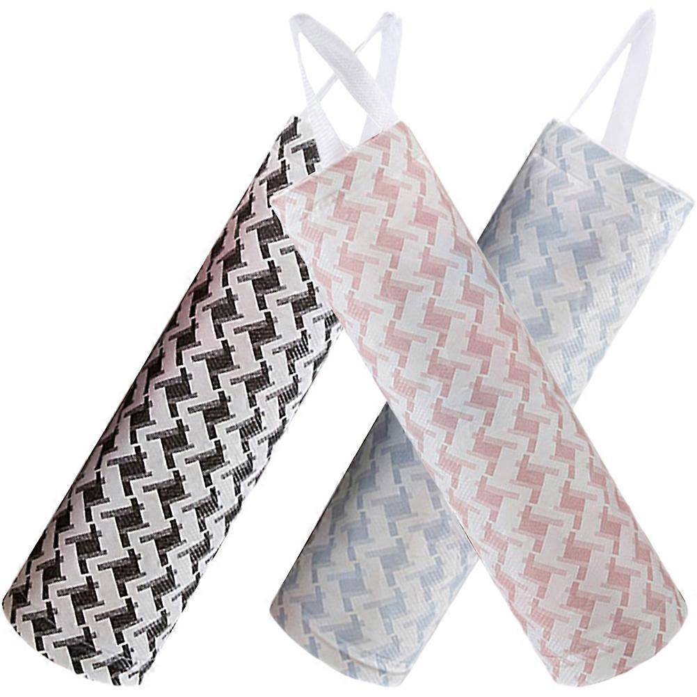 3Pcs Wall Hanging Storage Bag Cylinder Design Suitable For Household Users In Kitchen Use With Assorted Color