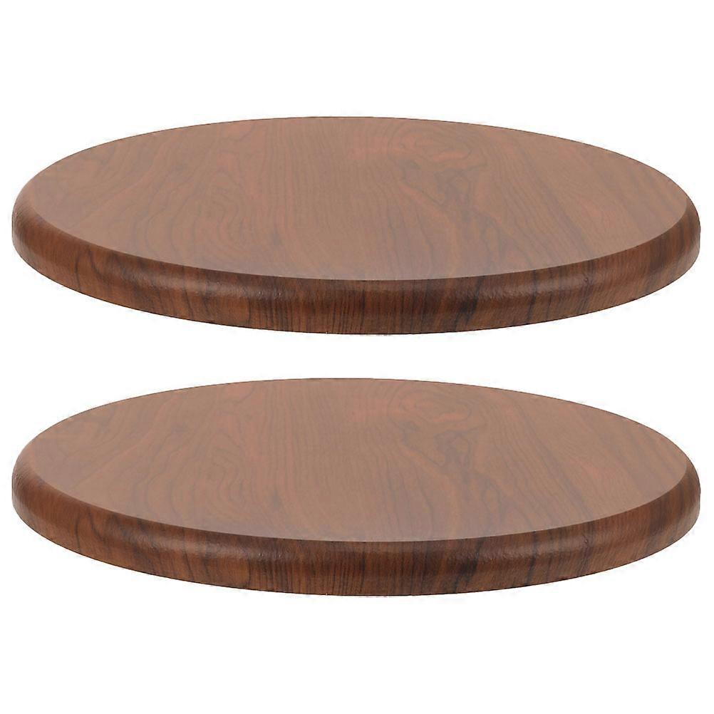 2pcs Wooden Round Stool Seat Replacement with Polished and Thickened Cushion Cover for Canteen Factory Dining Hall and Bar Stools