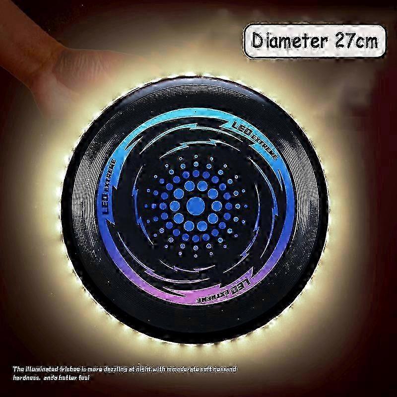 LEDフライングディスクアウトドア玩具子供用ブーメランディスク究極のスポーツビーチキャンプゲーム自閉症社会的交流玩具子供用 - ATS30335 J SZRH A-S