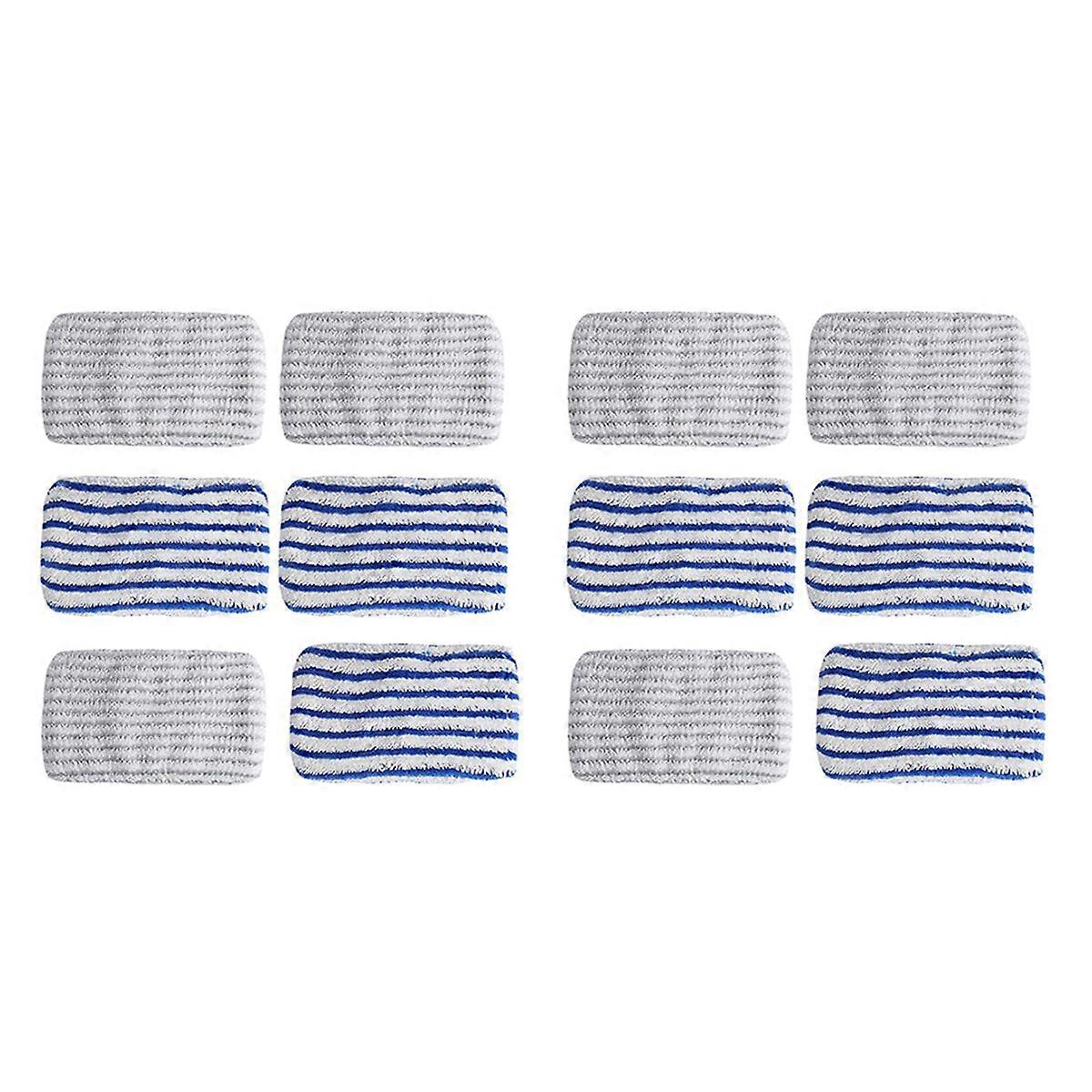12 Pcs Microfibre Cloth Pads Replacement for Clean&Steam ZR005801 RY7/RY8 Series Not Suitable for RX