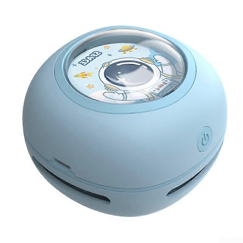 Compact desktop vacuum cleaner,  size for easy storage and transport in any workspace (blue)